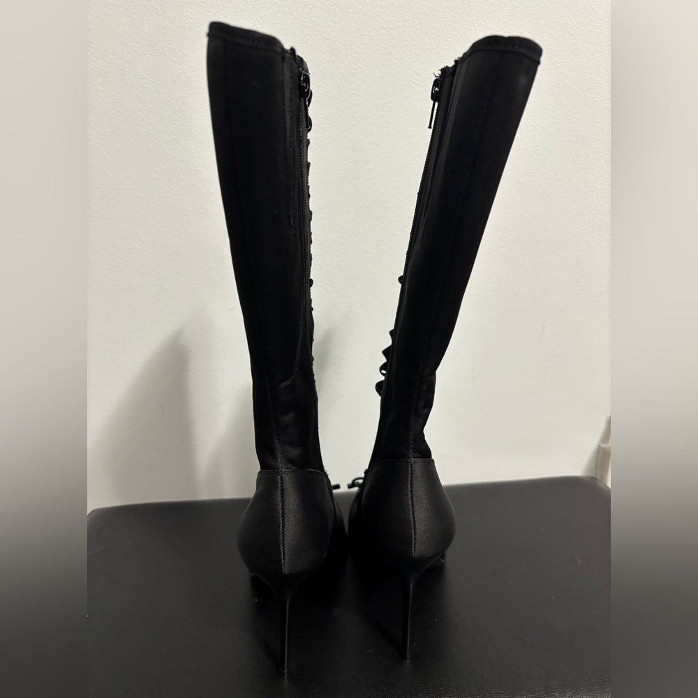 NWOB Dolls Kill / Widow Black Scandalous Seduction Heeled Boots - Picture 7 of 9